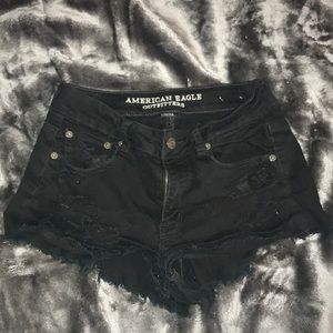 Black High Waisted American Eagle shorts